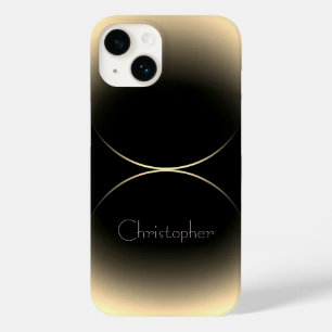 Personalised gold Radial Texture iphone 15 Case-Mate iPhone 14 Case