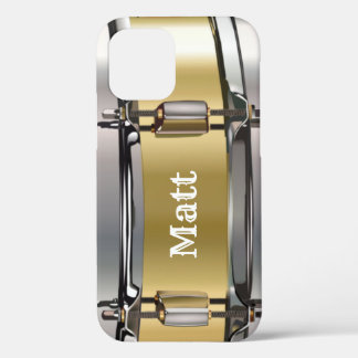Personalised Gold Snare Drum  iPhone 12 Pro Case