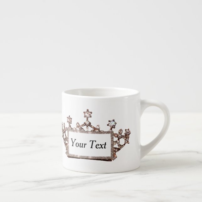 Personalised “Gold Tiara” Espresso Cup (Right)