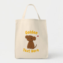 Personalised Golden Doodle Dog Tote Bags