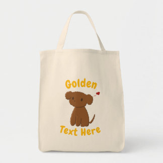 Personalised Golden Doodle Dog Tote Bags