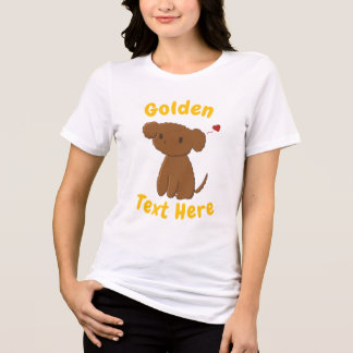 Personalised Golden Doodle Dog Tri-Blend Shirt