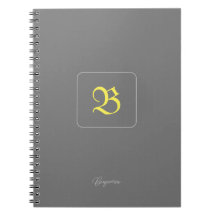 Personalised Golden letter Notebook