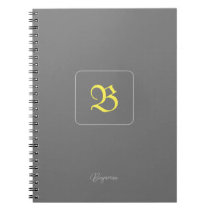 Personalised Golden letter Notebook