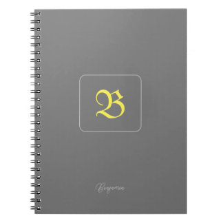 Personalised Golden letter Notebook