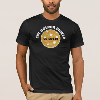 Personalised Golden Pickle Gold Pickleball Glitter T-Shirt