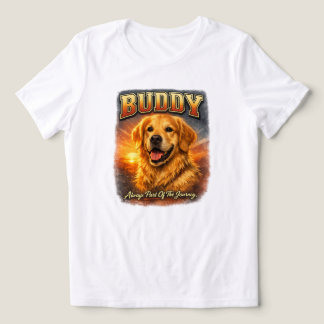Personalised Golden Retriever Bootleg Style Shirt