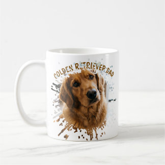 Personalised Golden Retriever Dad Mug - Custom Dog