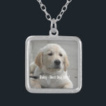 Personalised Golden Retriever Dog Photo and Name Silver Plated Necklace<br><div class="desc">Personalise this Golden Retriever Dog keepsake with your dog's or puppy's photo and name (or other pet or person's photo/name). Text reads "Best Dog Ever" or add your own text - We love Daisy (your dog's name), dog's birthday or day of passing. Just click on "customise" to add your personalised...</div>