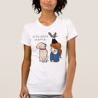 Personalised Golden Retriever Mama T-Shirt