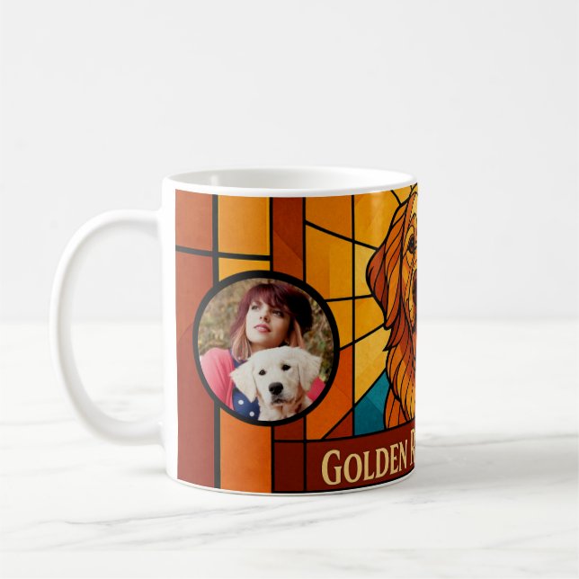 Personalised Golden Retriever Mum Mug - Custom (Left)
