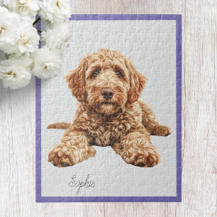 Personalised Goldendoodle Jigsaw Puzzle