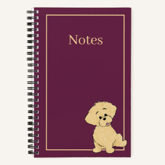 Personalised Goldendoodle Puppy Cute Dog Custom Notebook