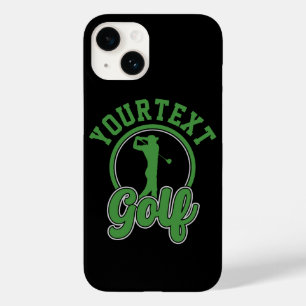 Personalised Golf ADD NAME Retro Pro Golfer Swing Case-Mate iPhone 14 Case
