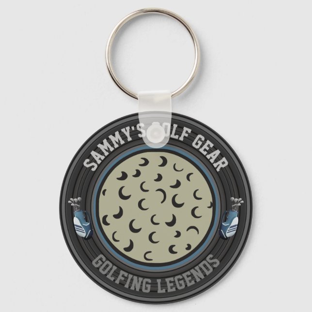Personalised Golf Ball Keychain (Front)