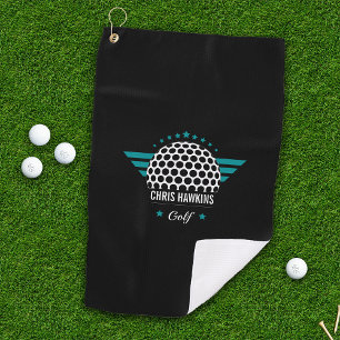 Personalised Golf Ball Logo Towel