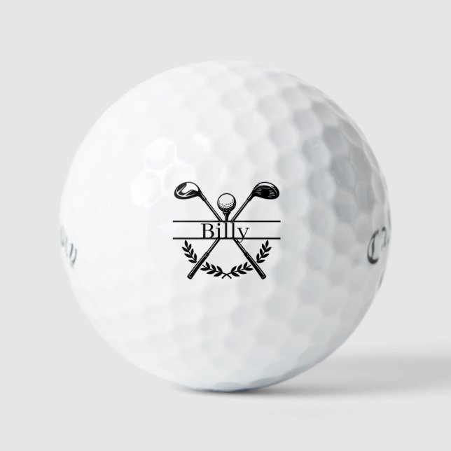 Personalised Golf Ball Name (Front)