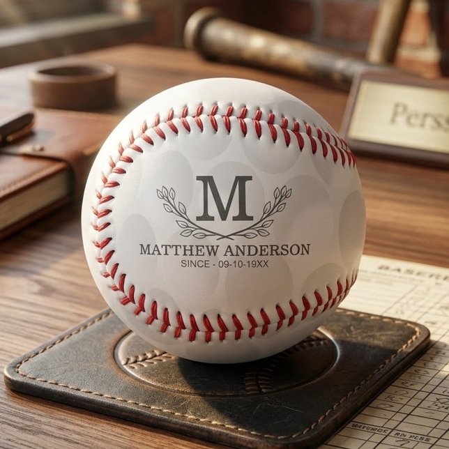Personalised Golf Ball Pattern Name Monogram Age (Creator Uploaded)