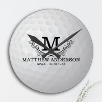 Personalised Golf Ball Pattern Name Monogram Age