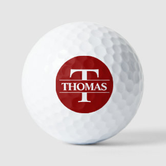 Personalised Golf Ball - Red