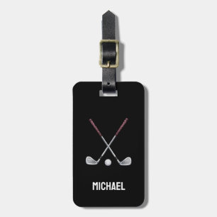 Personalised Golf Ball sticks Player         Luggage Tag