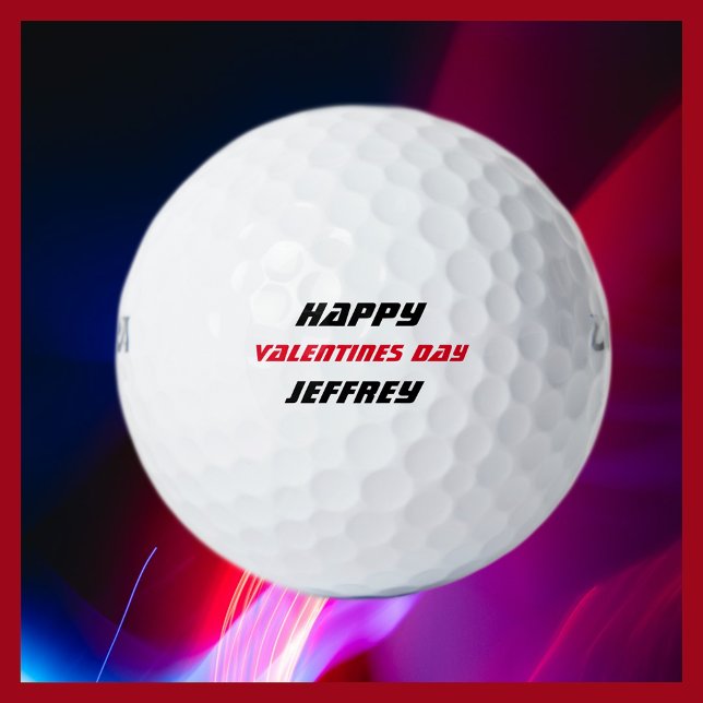 Personalised Golf Ball, Valentine's Day Golf Balls (Creator Uploaded)