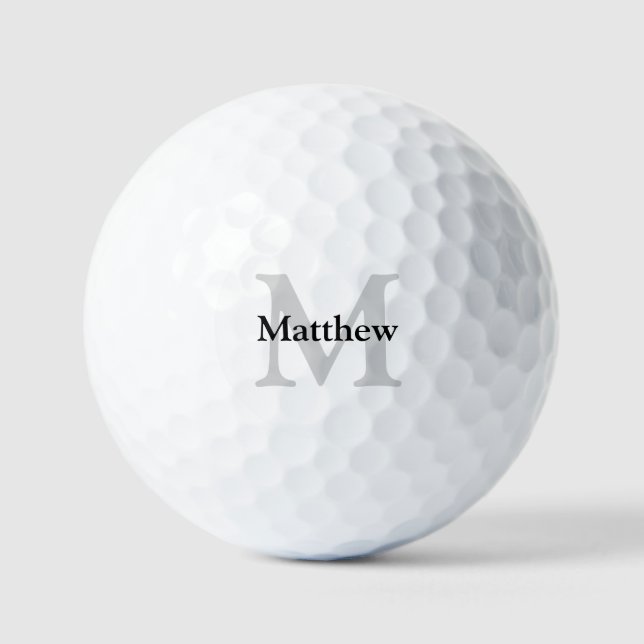 Personalised golf ball with name and initial (Front)