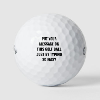 Personalised Golf Balls
