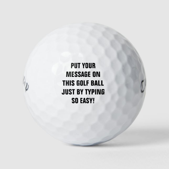 Personalised Golf Balls (Front)