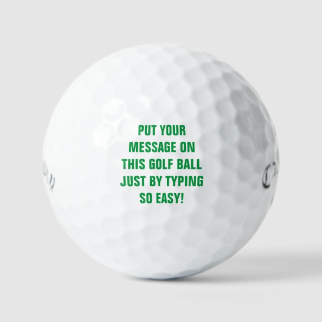 Personalised Golf Balls (Front)