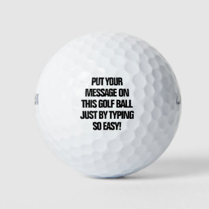 Personalised Golf Balls