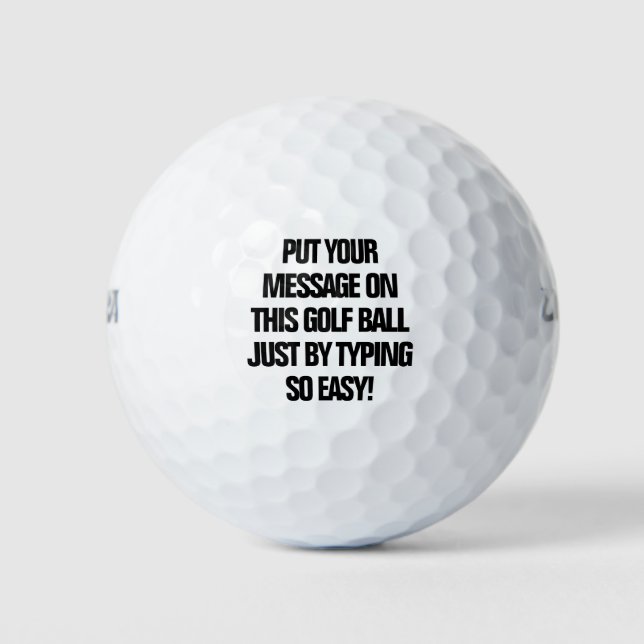 Personalised Golf Balls (Front)