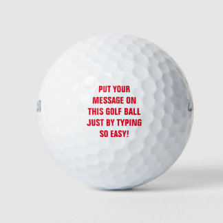 Personalised Golf Balls