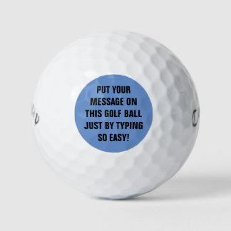 Personalised Golf Balls