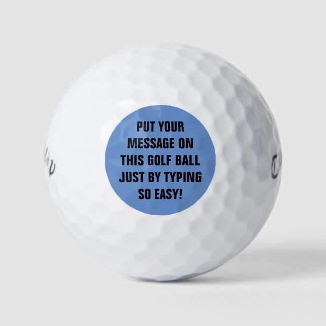 Personalised Golf Balls (Front)