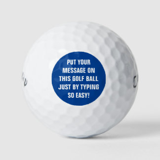 Personalised Golf Balls