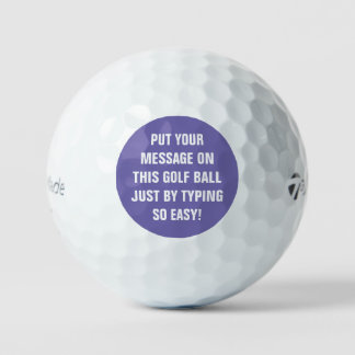Personalised Golf Balls