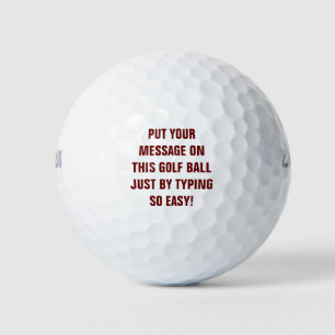 Personalised Golf Balls