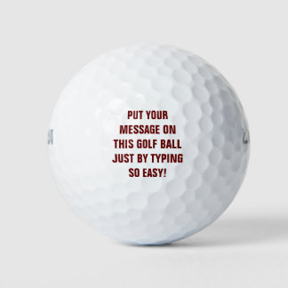 Personalised Golf Balls
