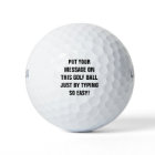 Personalised Golf Balls