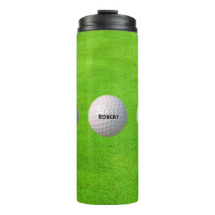Personalised Golf Balls on Greens Golfer Thermal Tumbler