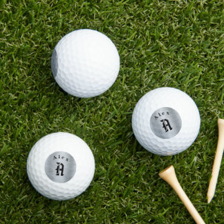 Personalised Golf Balls with Stainless Monogram
