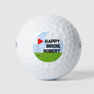 Personalised Golf Birthday Collectable Balls