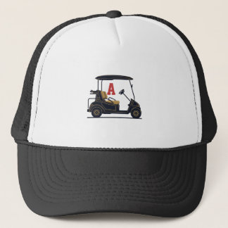 Personalised Golf Cart Monogram Trucker Hat
