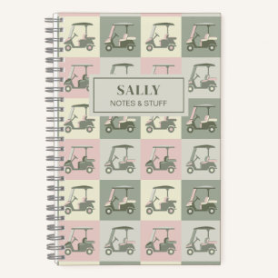 Personalised Golf Cart  Notebook