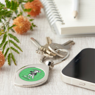 Personalised golf cartoon golfer key ring