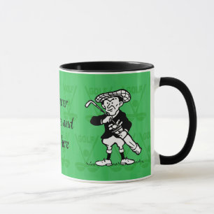 Personalised golf cartoon golfer mug