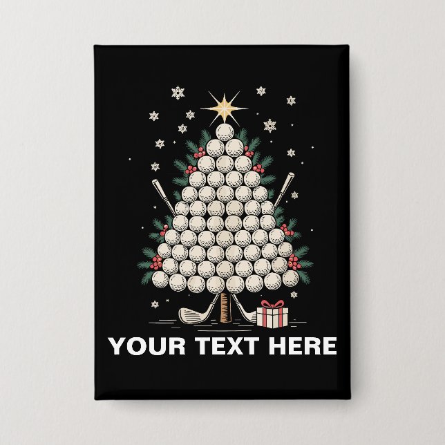 Personalised Golf Christmas Tree Equipment Family (Front)