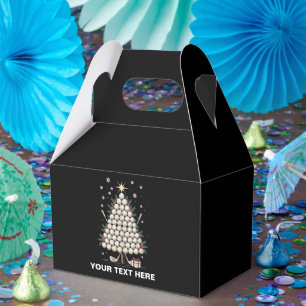Personalised Golf Christmas Tree Equipment Family Favour Box