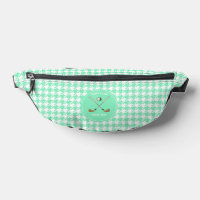 Personalised Golf Club Golfer Mint Houndstooth